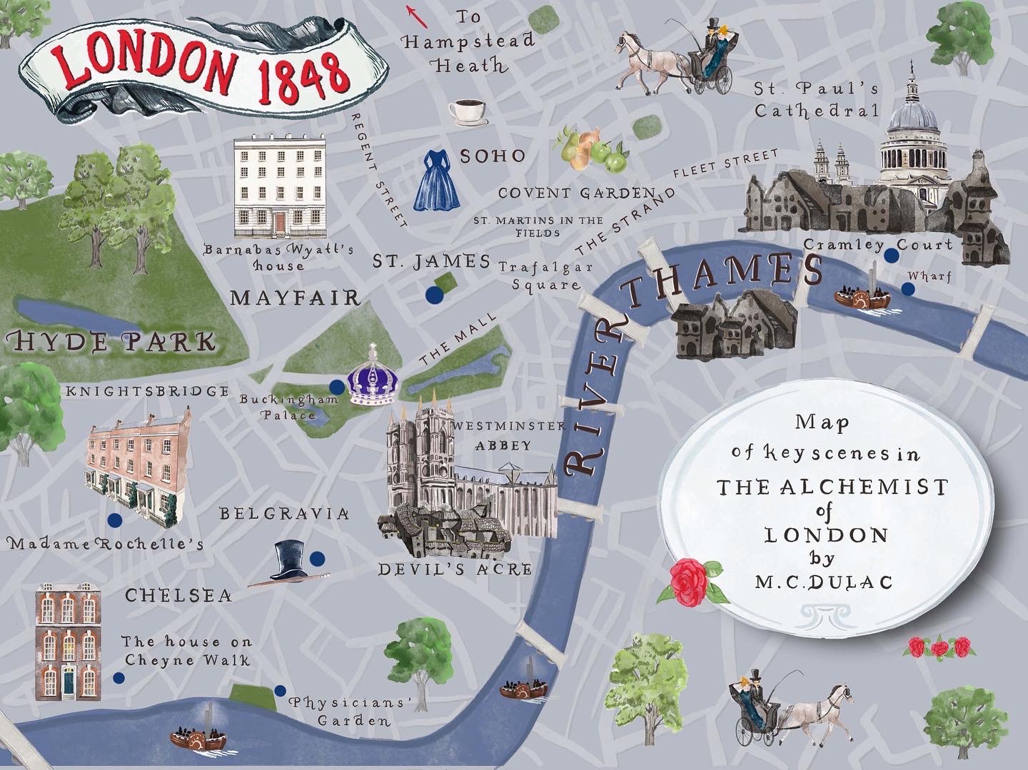 The Alchemist of London – Book Map